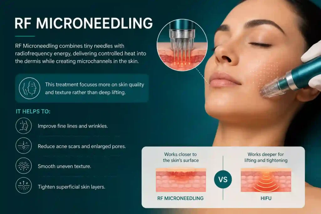 What Does RF Microneedling Do That HIFU Alone Cannot Shropshire