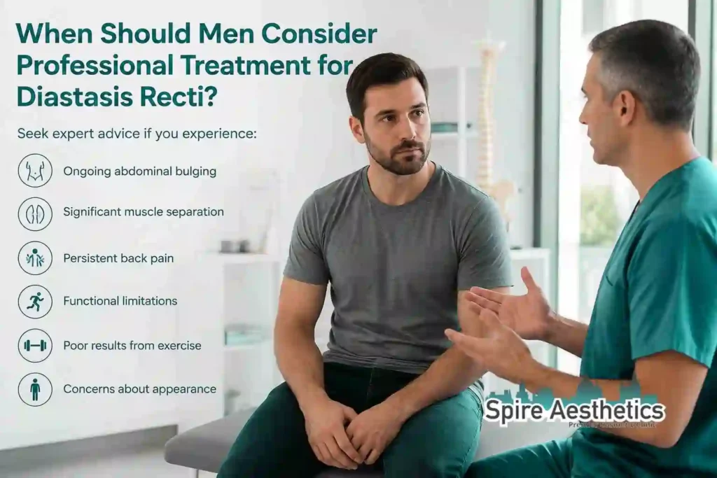 When Should Men Consider Professional Treatment for Diastasis Recti Shropshire ?
