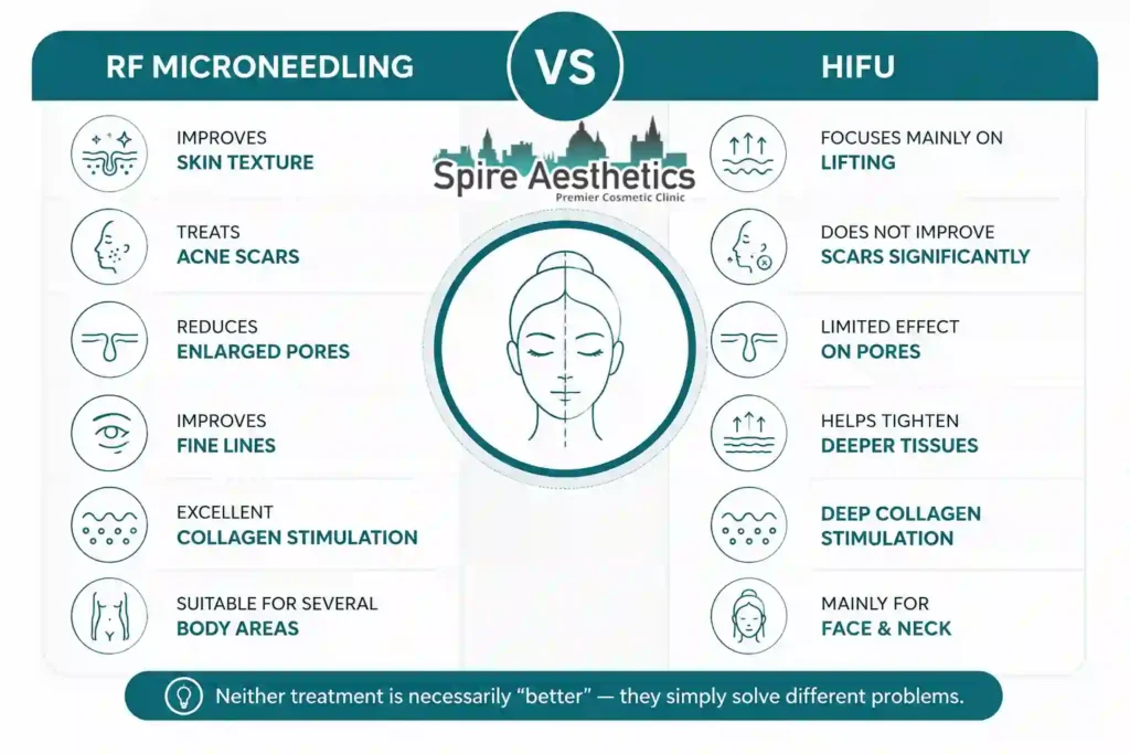 RF Microneedling vs HIFU: Which Treatment Gives Better Results Shropshire ?