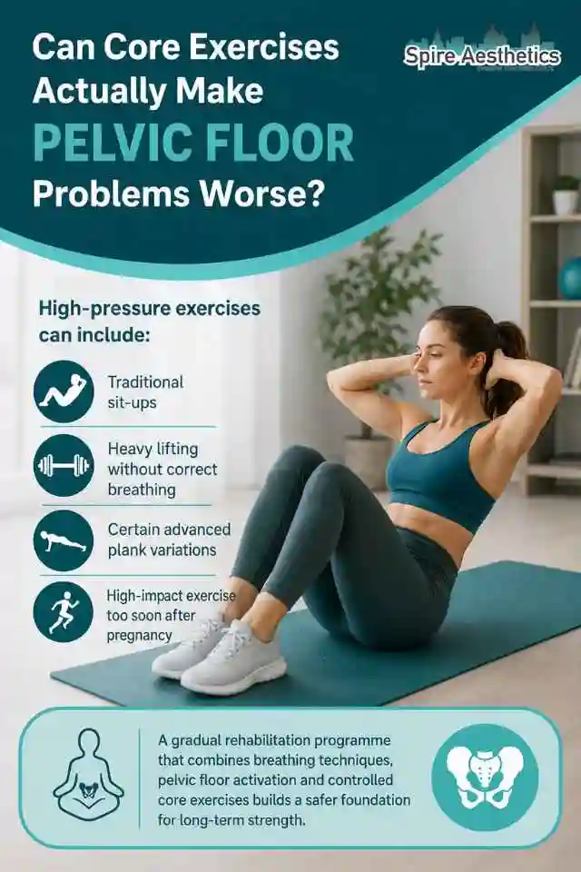 Can Strengthening Your Core Alone Actually Make Pelvic Floor Problems Worse Shropshire ?